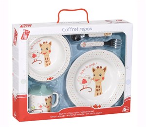 Sophie la girafe melamine dish set - Kiwi