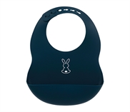 Nattou Silicone Bib Navy Blue