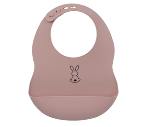 Nattou Silicone Bib Dusty Pink