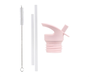 Låg, sugerør og børstesæt - Hearts