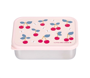 Rustfri stål madkasse med PP låg Cherries