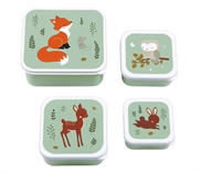 Lunch & snack box set - Forest Friends Sage