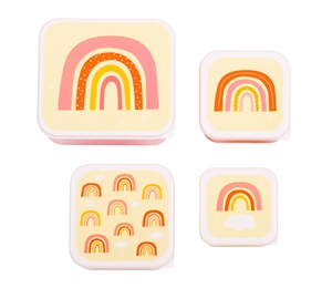 Lunch & snack box set - Rainbows