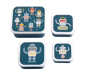 Lunch & snack box set - Robots