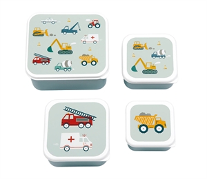 Lunch & snack box set - Vehicles