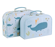 Suitcase - Ocean, set of 2