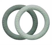Silicone teethers, Leaves - Sage
